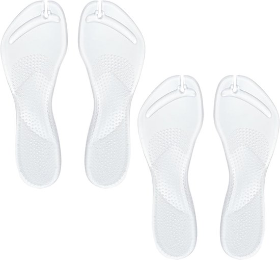 Zelfklevende flip-flop-inlegzolen met voetboogsteun, antislip en schokdempend voor optimaal comfort en pijnverlichting, geschikt voor dames en heren (S)