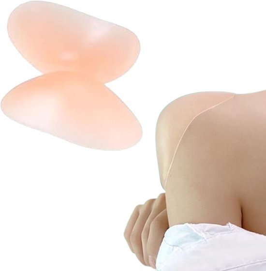 Zelfklevende siliconen schouderpads, antislip banden voor comfortabele ondersteuning 13 x 7 x 3 cm