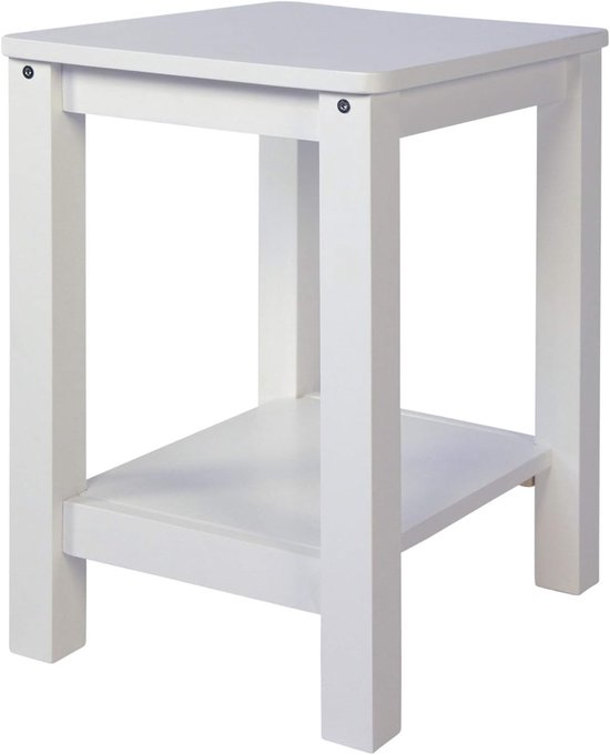 Zijbed Hout Witte Slaapkamer Koffie Woonkamer Tafel, Klein