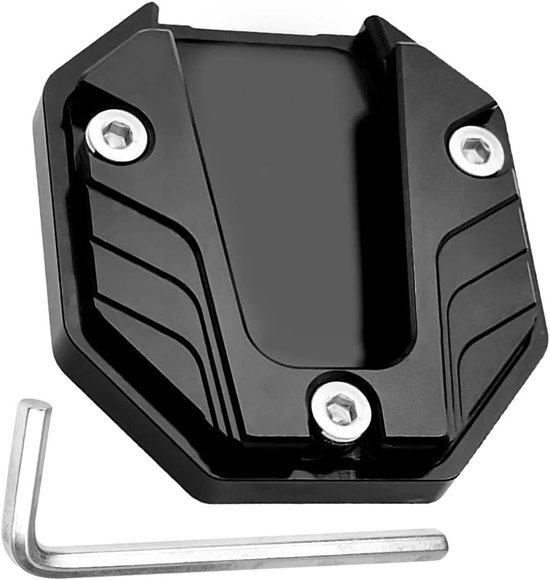 Zijstandaard Verlengingsplaat voor Motorfietsen - Versterkte Steun voor Stabiliteit en Veiligheid - Accessoires voor Scooters en Motoren