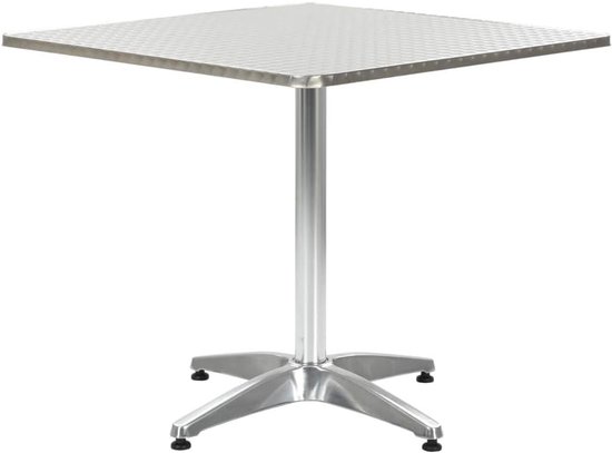 zilver 80x80x70 cm aluminium | Geanodiseerd aluminium, MDF-plaat met roestvrijstalen coating, gemakkelijk te reinigen, eenvoudig te monteren