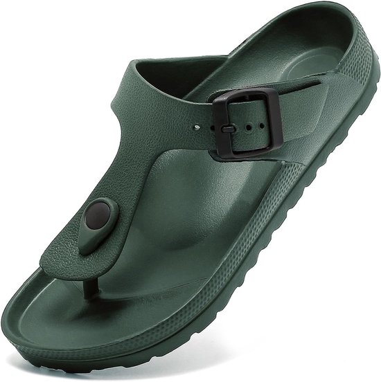 Zomer Eva Teenslippers voor dames, sandalen voor heren, verstelbare gesp, uniseks, antislip, elegant, teenslippers, orthopedische slippers