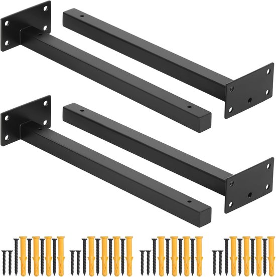 Zware Steunbeugels voor Planken - Wandmontage, Industrieel Ontwerp, 40-60kg Draagcapaciteit, 20mm Dikte, Perfect voor Thuis en Kantoor