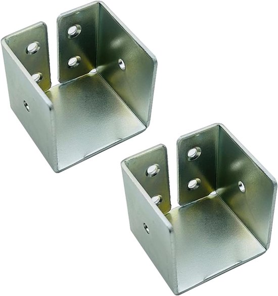 Zware Steunblokken voor Bedframe met Houtbalk Hanger - 45mm Verbinding Fittingen en Haakjes voor Stabiele Ondersteuning - Set van 2 Stuks