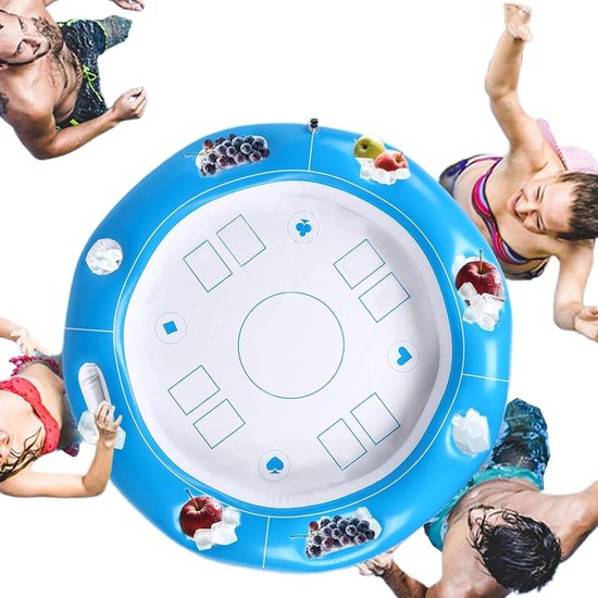 Zwevende Biljarttafel - Drijvende Speeltafel Pool - Waterpret - Voor 4-6 Spelers - 100 x 100 cm - Niet gespecificeerd