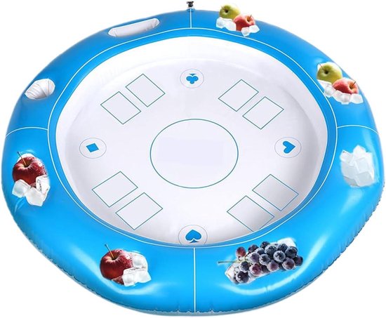Zwevende Speeltafel - Opblaasbare Pooltafel - Water Pret - Met Drankhouders - Voor 4-6 Spelers - Meerkleurig